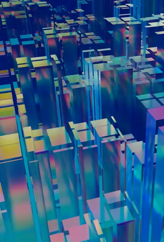 Abstract glass columns